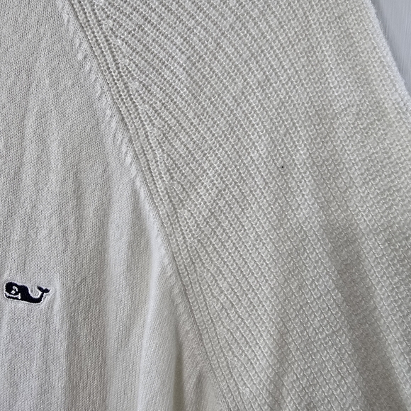 Vineyard Vines Merino Wool Blend Quarter Half Zip Mock Neck Mockneck Sweater M - Picture 3 of 8